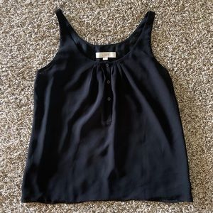 Loft Black Flowy Tank